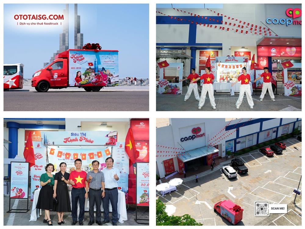 Food Truck dán decal chạy sự kiện quảng cáo tri ân khách hàng cho các doanh nghiệp